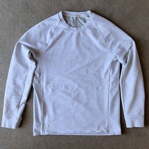 LULULEMON Men’s City Sweat Crew Medium Heather Grey Excellent Condition
